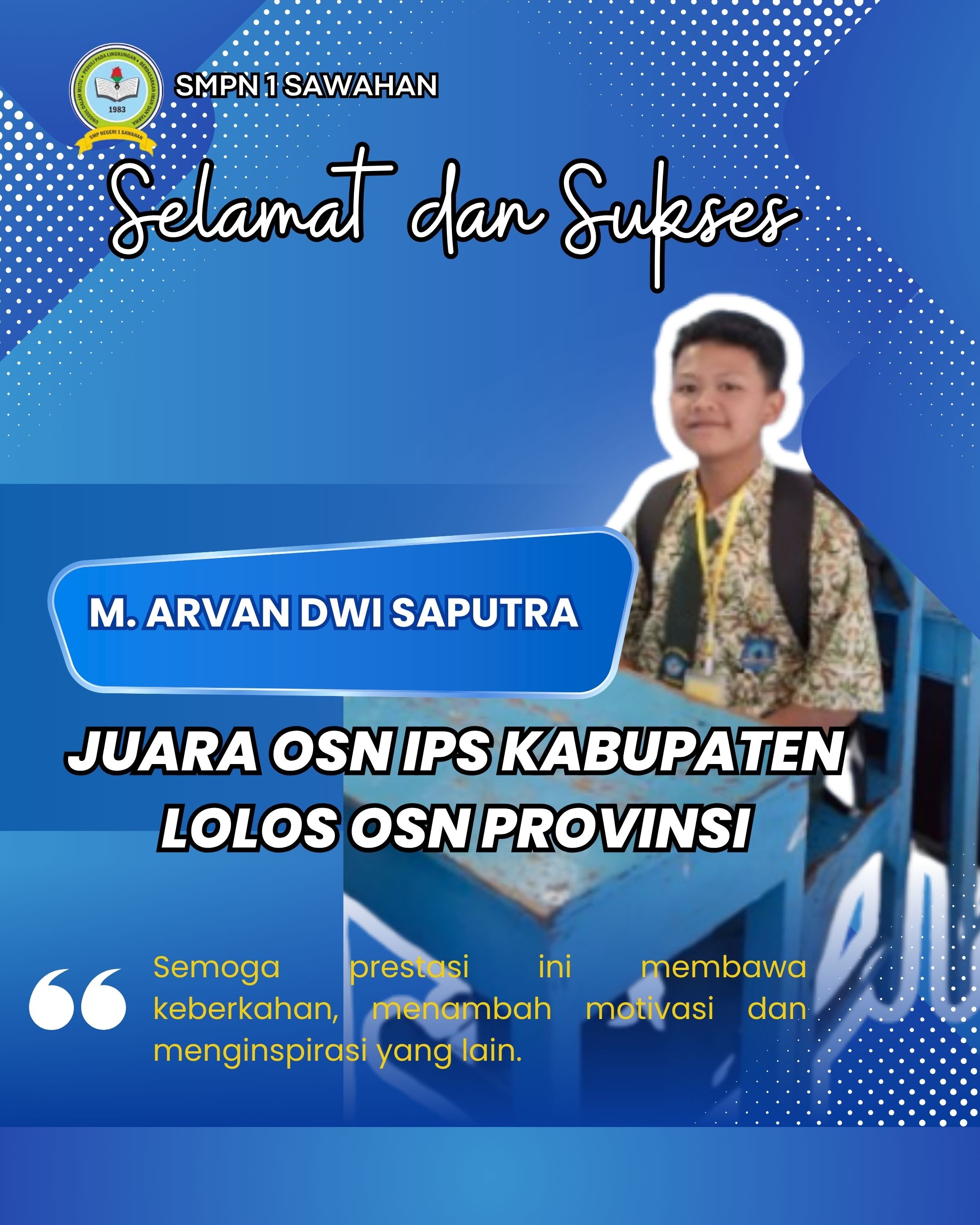 Juara OSN IPS Kabupaten Lolos ke Provinsi