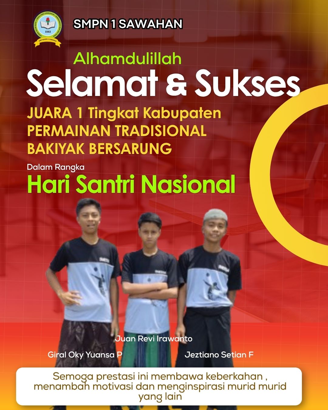 Juara 1 Bakiyak Bersarung