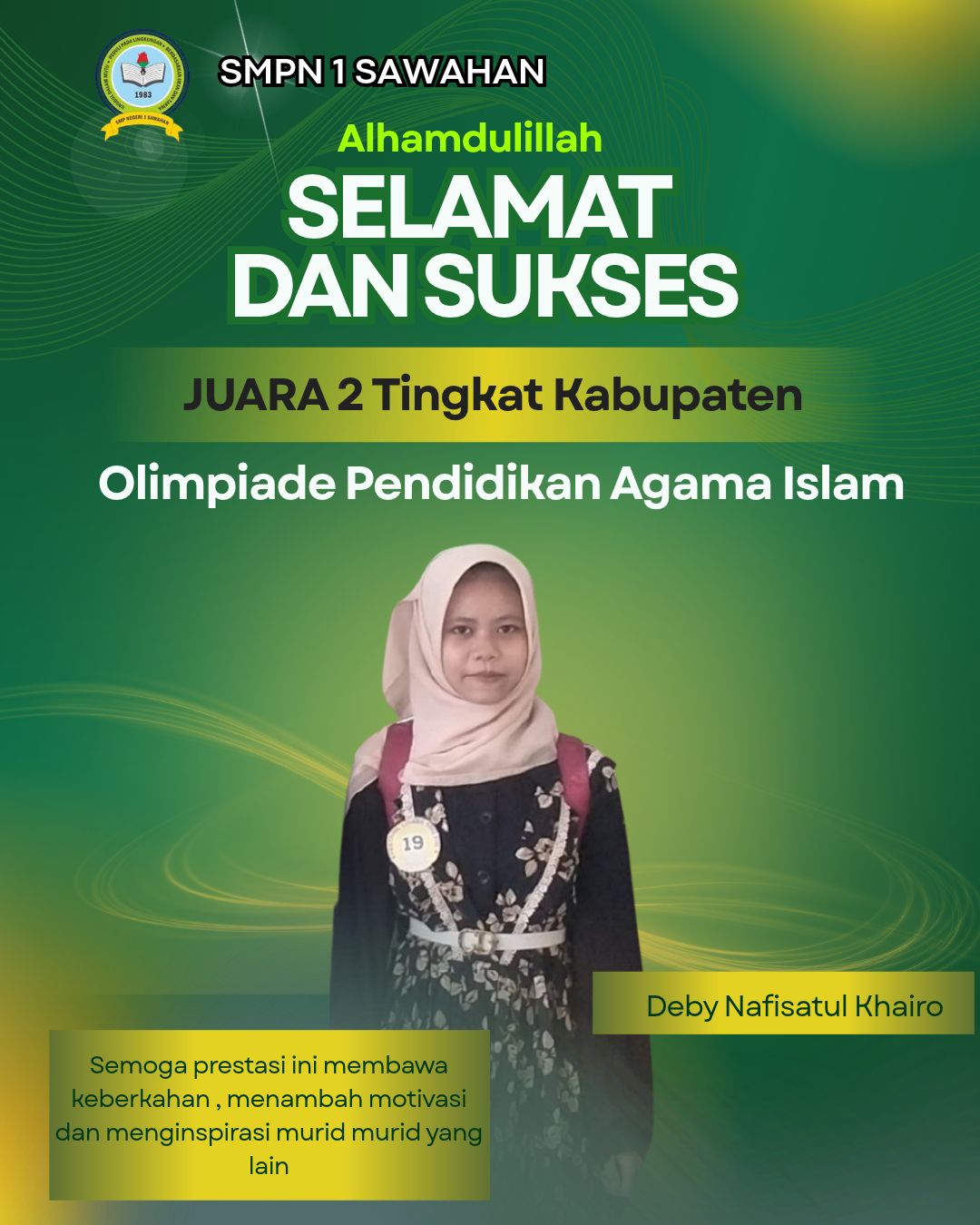 Juara 2 Olimpiade PAI
