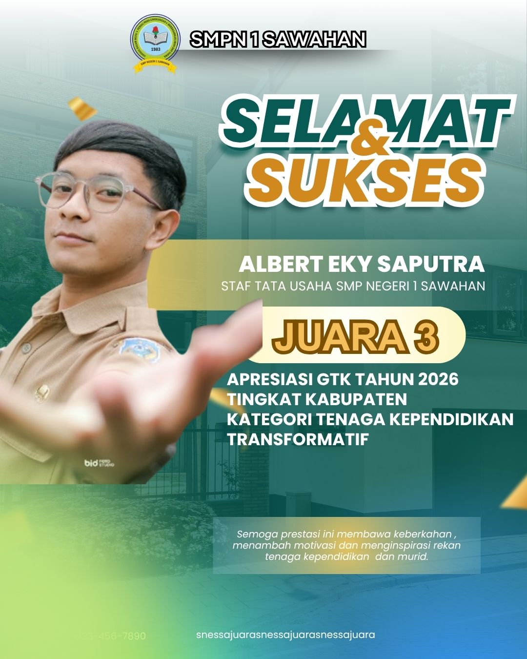 Juara 3 Tenaga Kependidikan Transformatif 2026