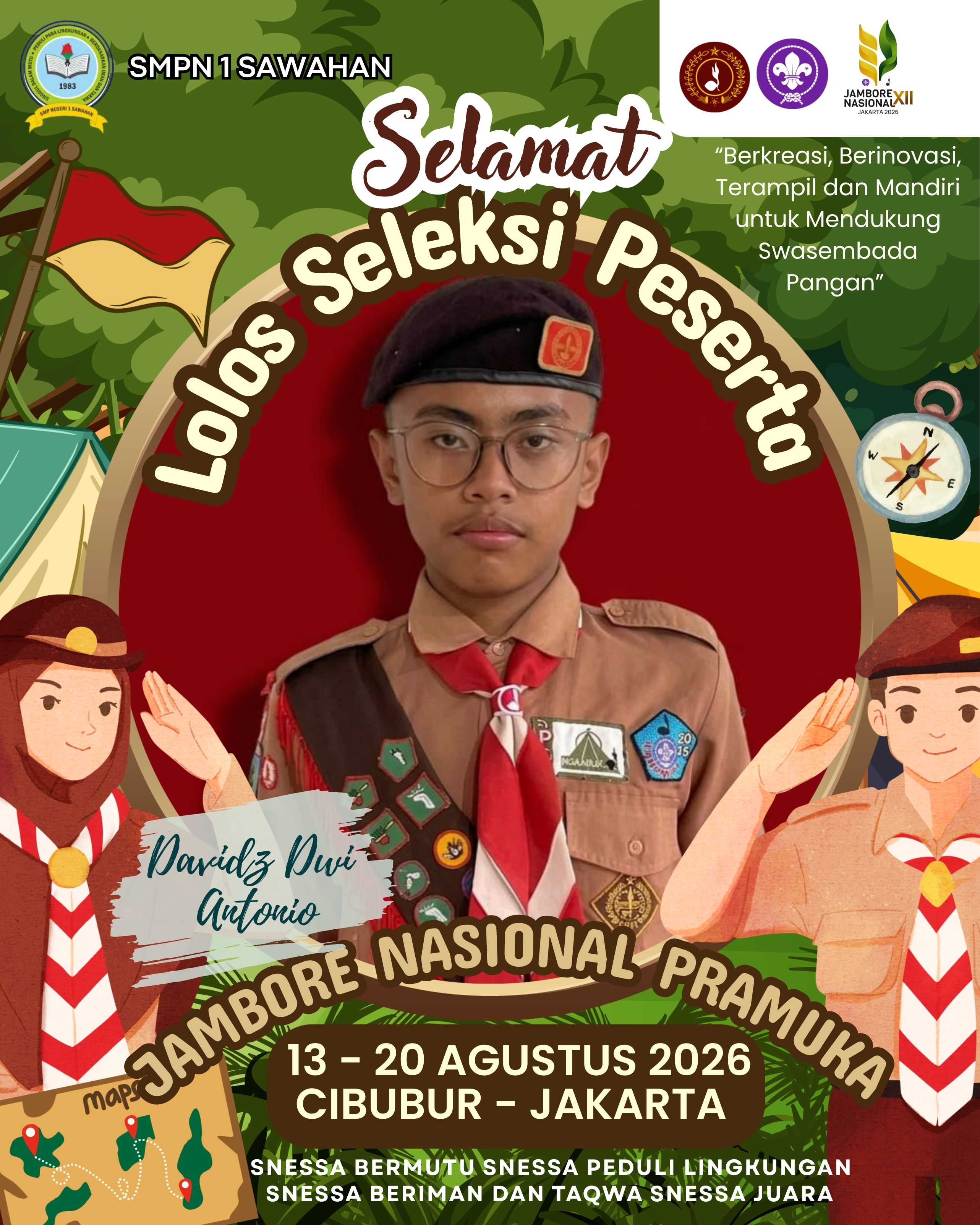 Lolos Seleksi Peserta Jambore Nasional di Jakarta