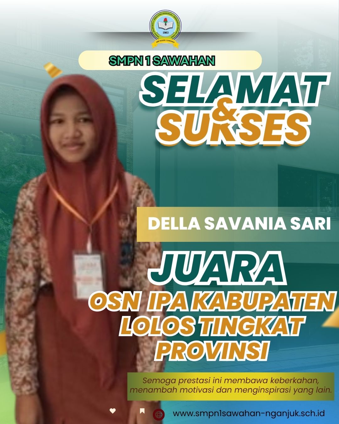 Juara 3 OSN IPA tingkat Kabupaten Nganjuk