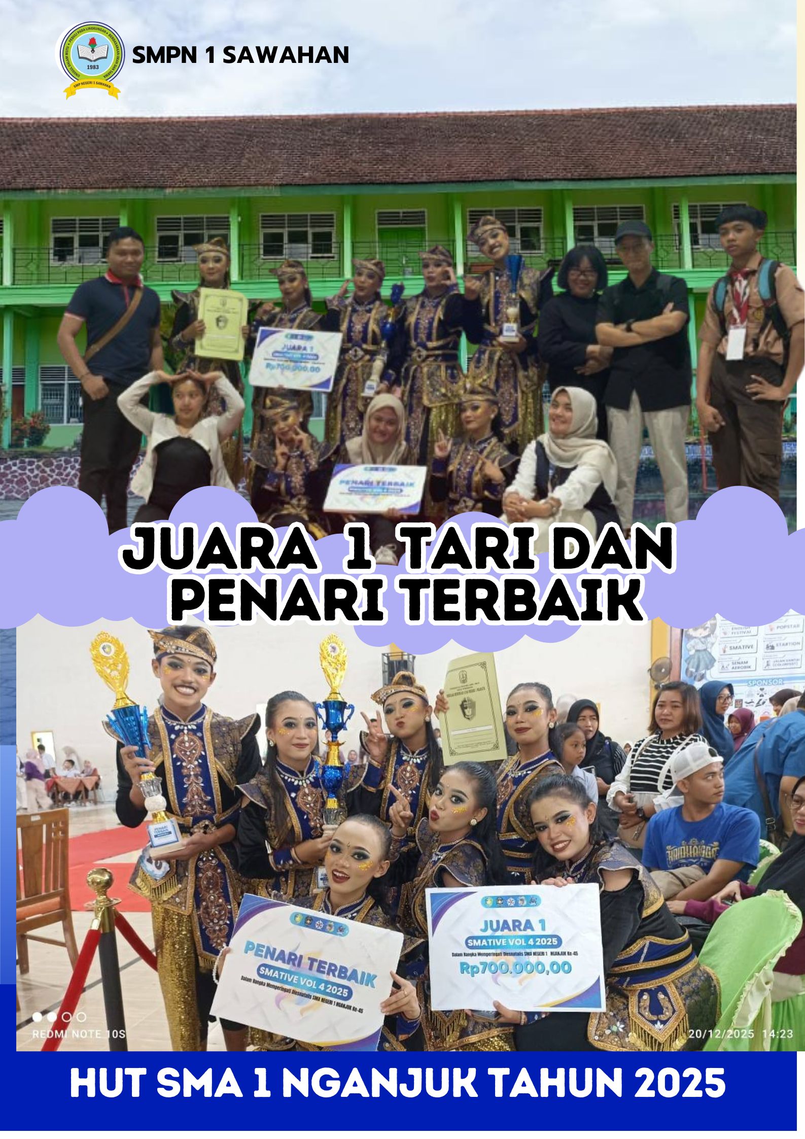 Juara 1 dan Penari Terbaik HUT SMASA Nganjuk